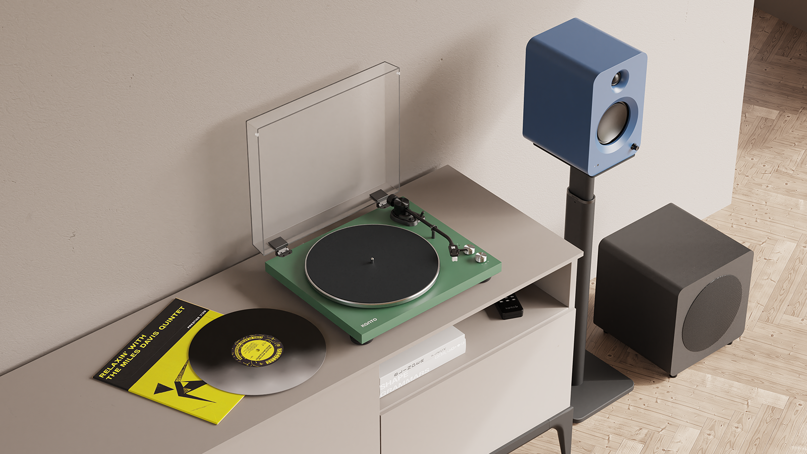 Kanto OBI3 Turntable w/Bluetooth & Phono Preamp