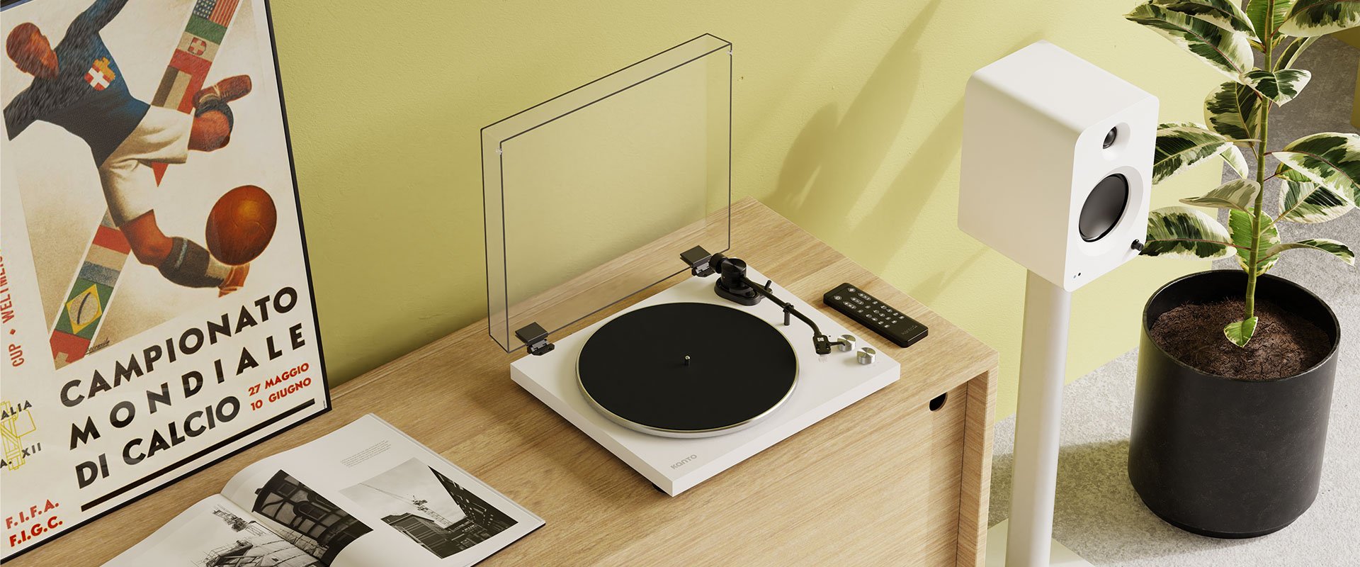Kanto OBI3 Turntable w/Bluetooth & Phono Preamp