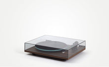 Rega Planar 2 With Nd3 Cartridge with a clear dust cover on a white background