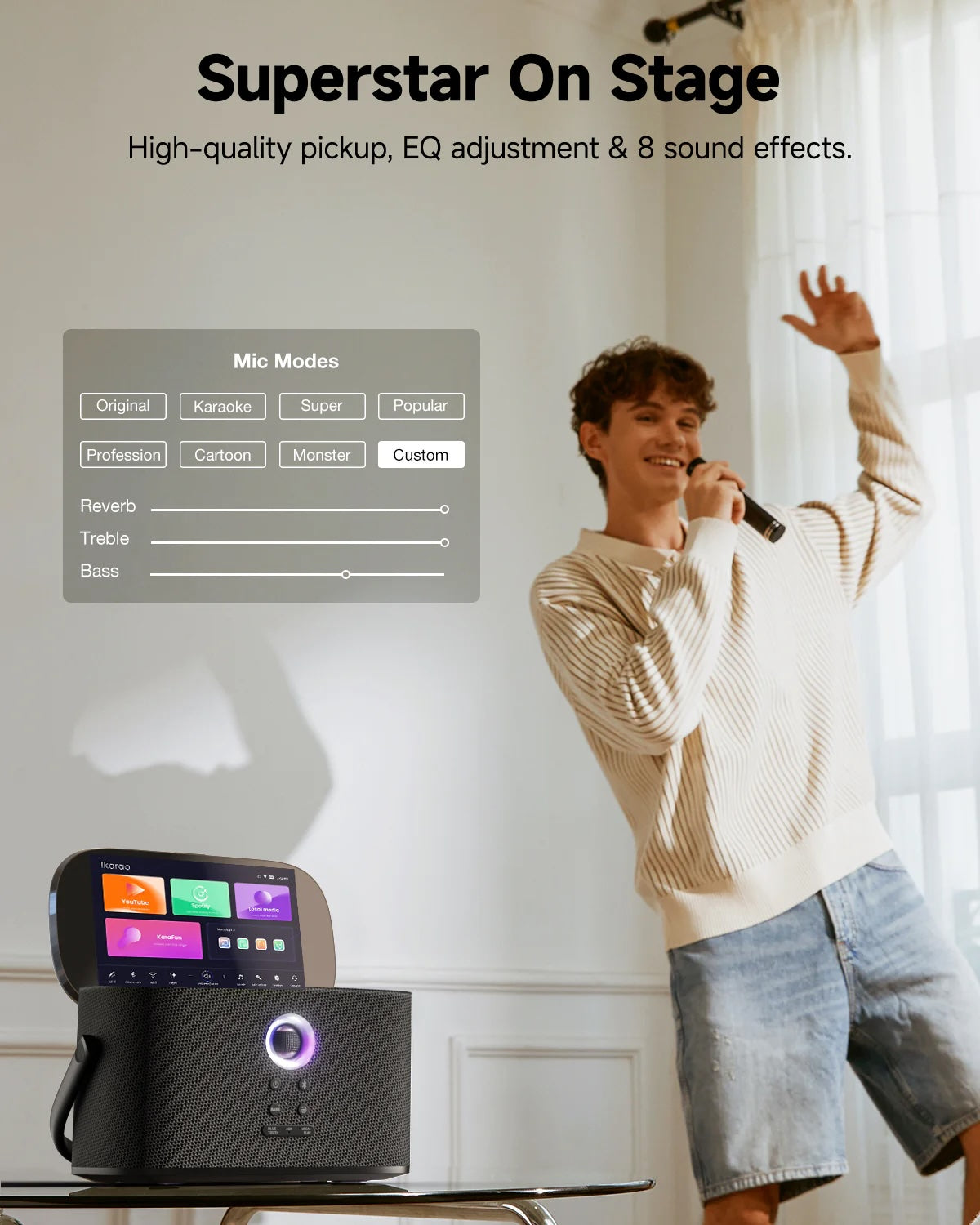 Ikarao Shell S2 Portable Karaoke Machine