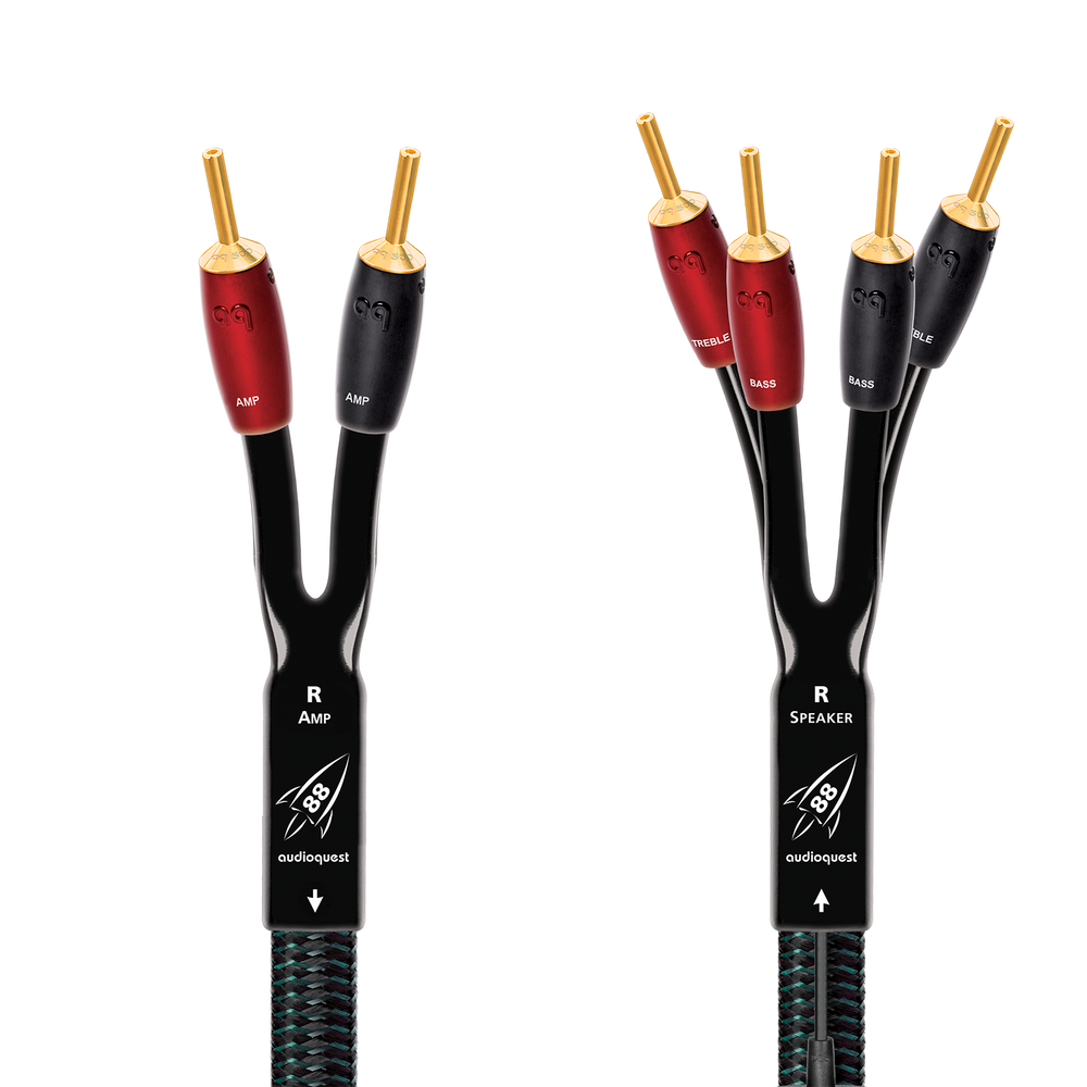 AudioQuest Rocket 88 Single BiWire Speaker Cable w/ SureGrip 500 Connectors