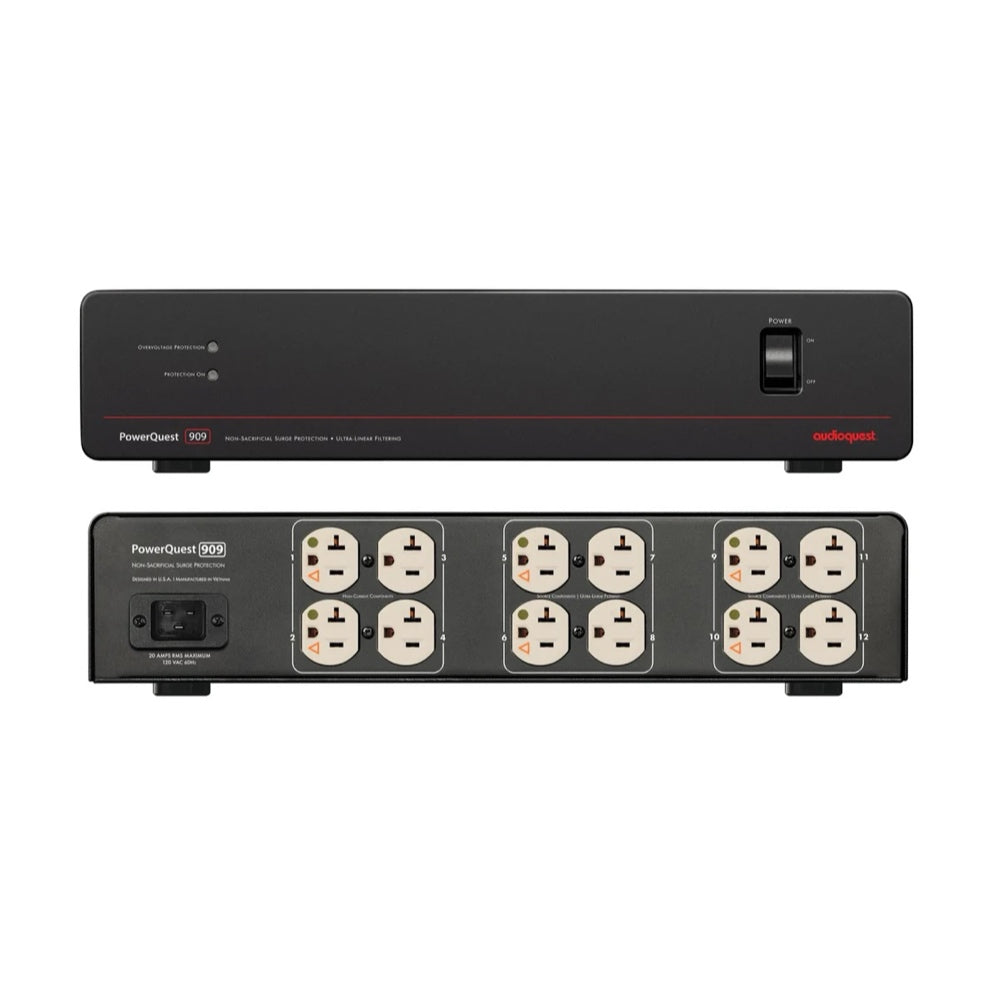 Audioquest PowerQuest 909 12-Outlet Power Conditioner & Non-Sacrificial Surge Protector