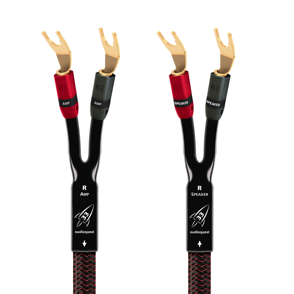 AudioQuest Rocket 33 Full-Range Speaker Cable w/ SureGrip 300 Connectors
