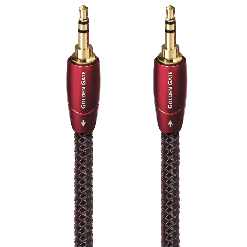 AudioQuest Golden Gate 3.5mm Aux Cable – Male to Male Stereo Interconnect