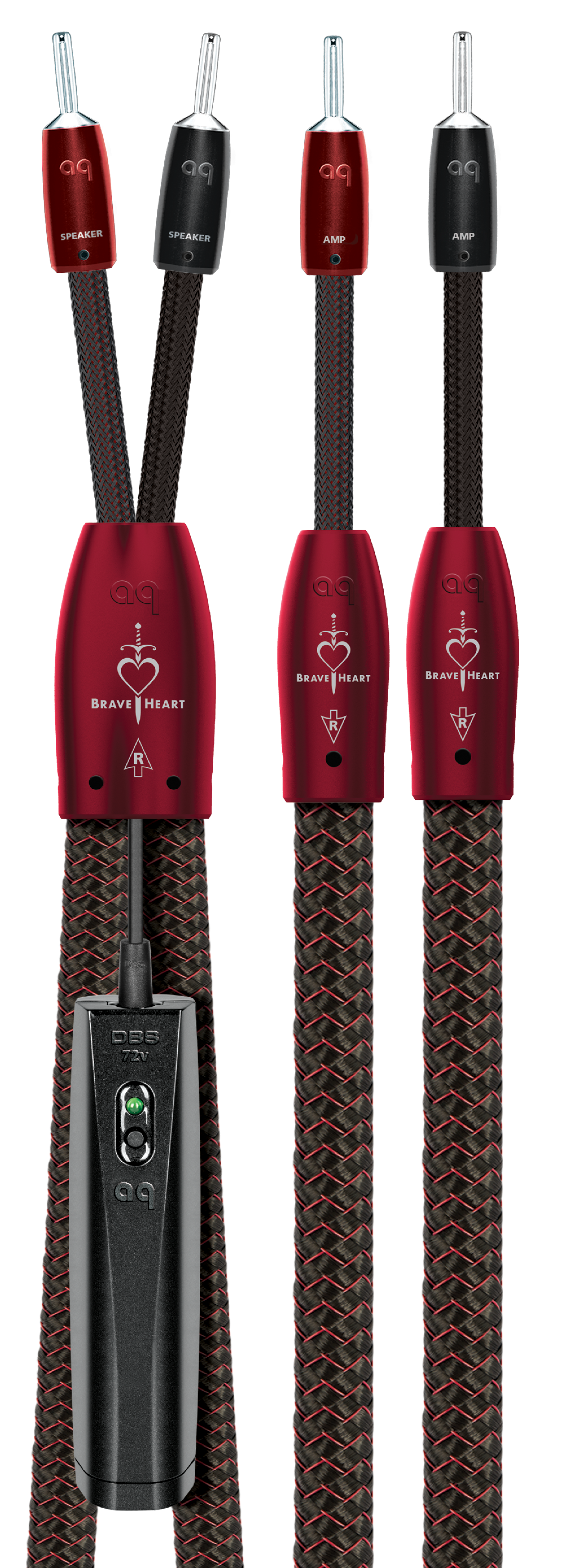 AudioQuest Brave Heart Full-Range ZERO-Tech Speaker Cable