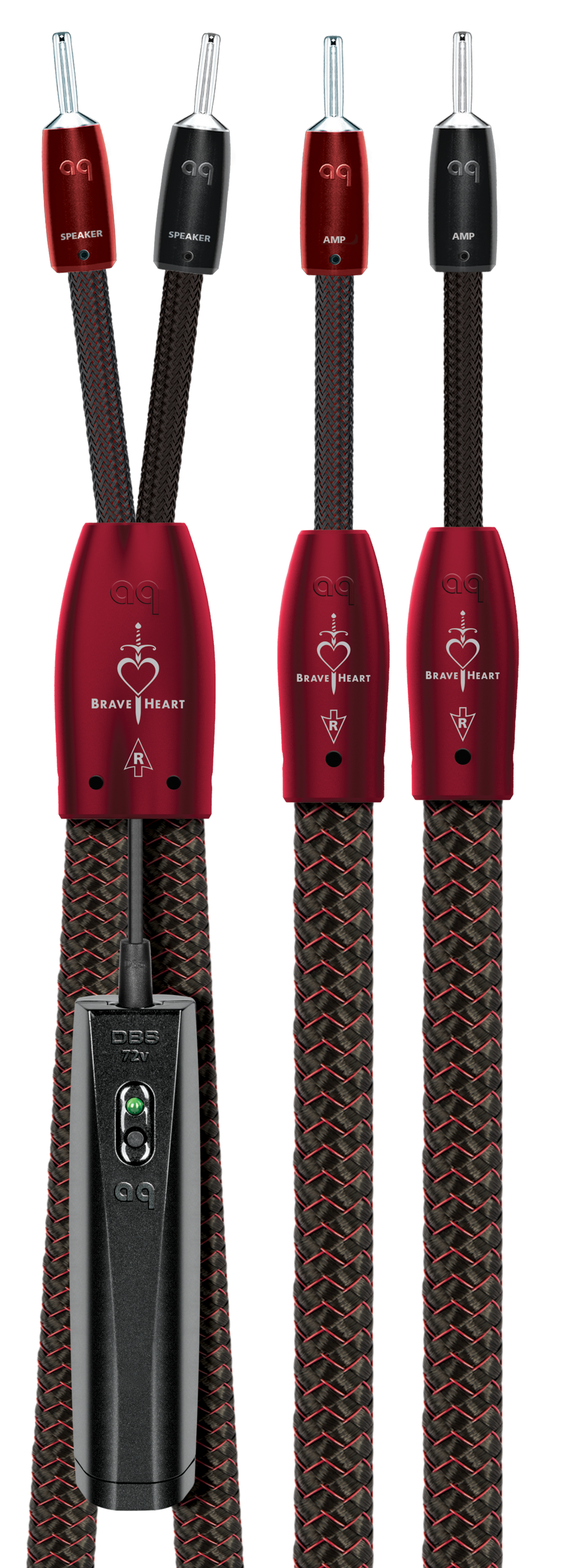 AudioQuest Brave Heart Full-Range ZERO-Tech Speaker Cable