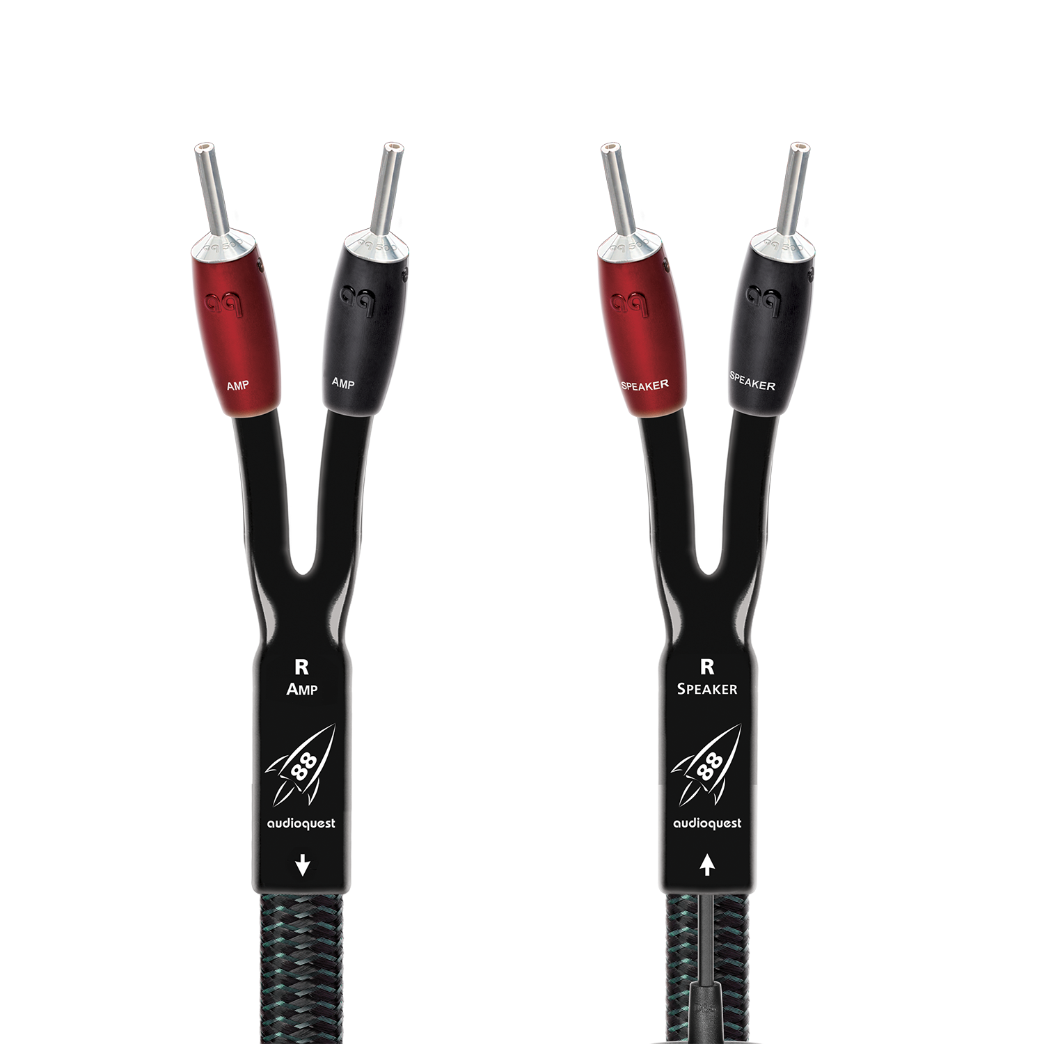 AudioQuest Rocket 88 Full-Range Speaker Cable w/ SureGrip 500 Connectors
