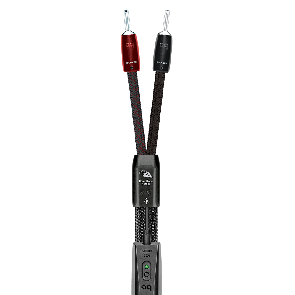 AudioQuest Robin Hood SILVER Speaker Cable w/ ZERO-Tech for Full-Range or Treble