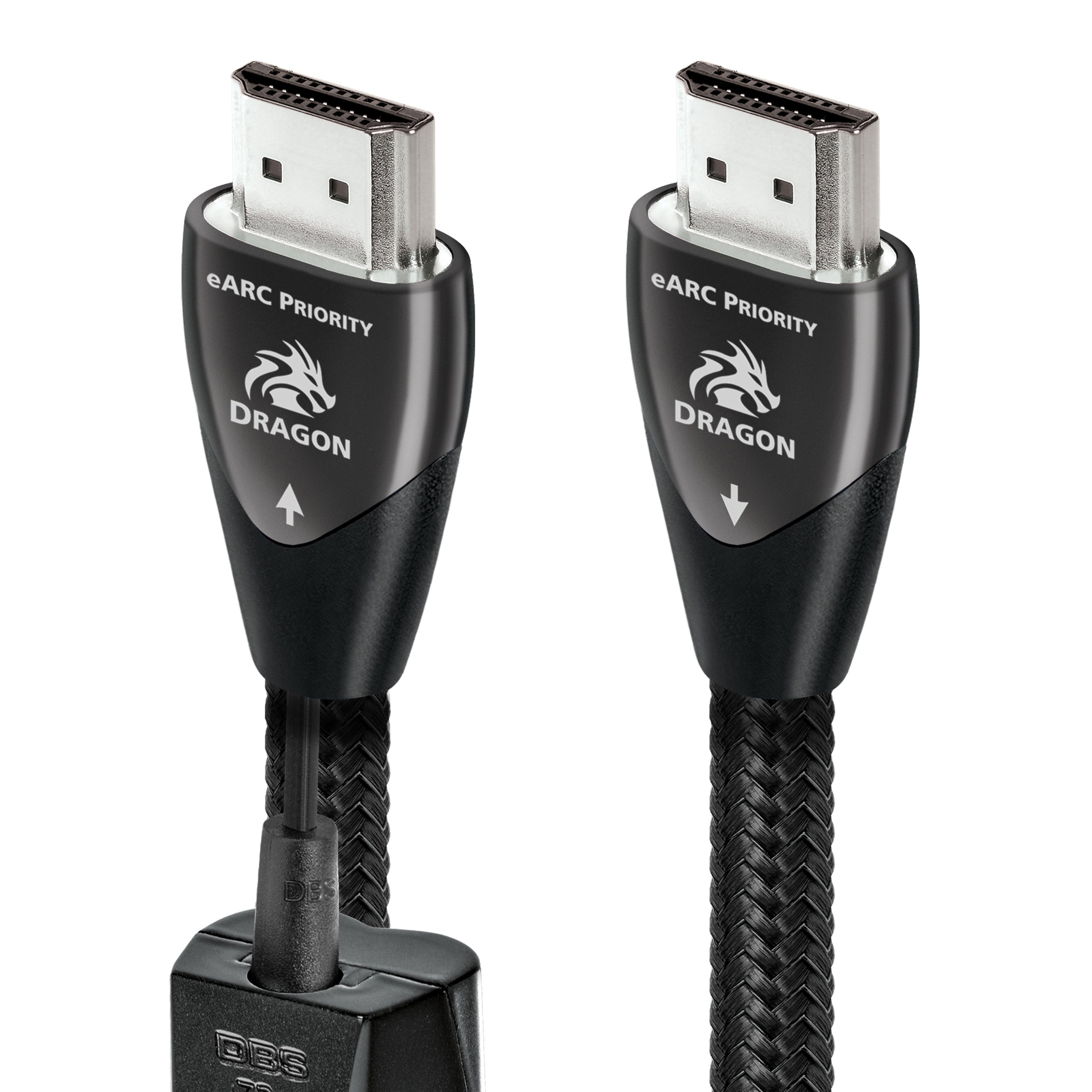 AudioQuest Dragon eARC Priority 2.1 HDMI Cable - 8K/10K Ultra HD, Gaming, High-Speed, 48Gbps, HDR, eARC Priority