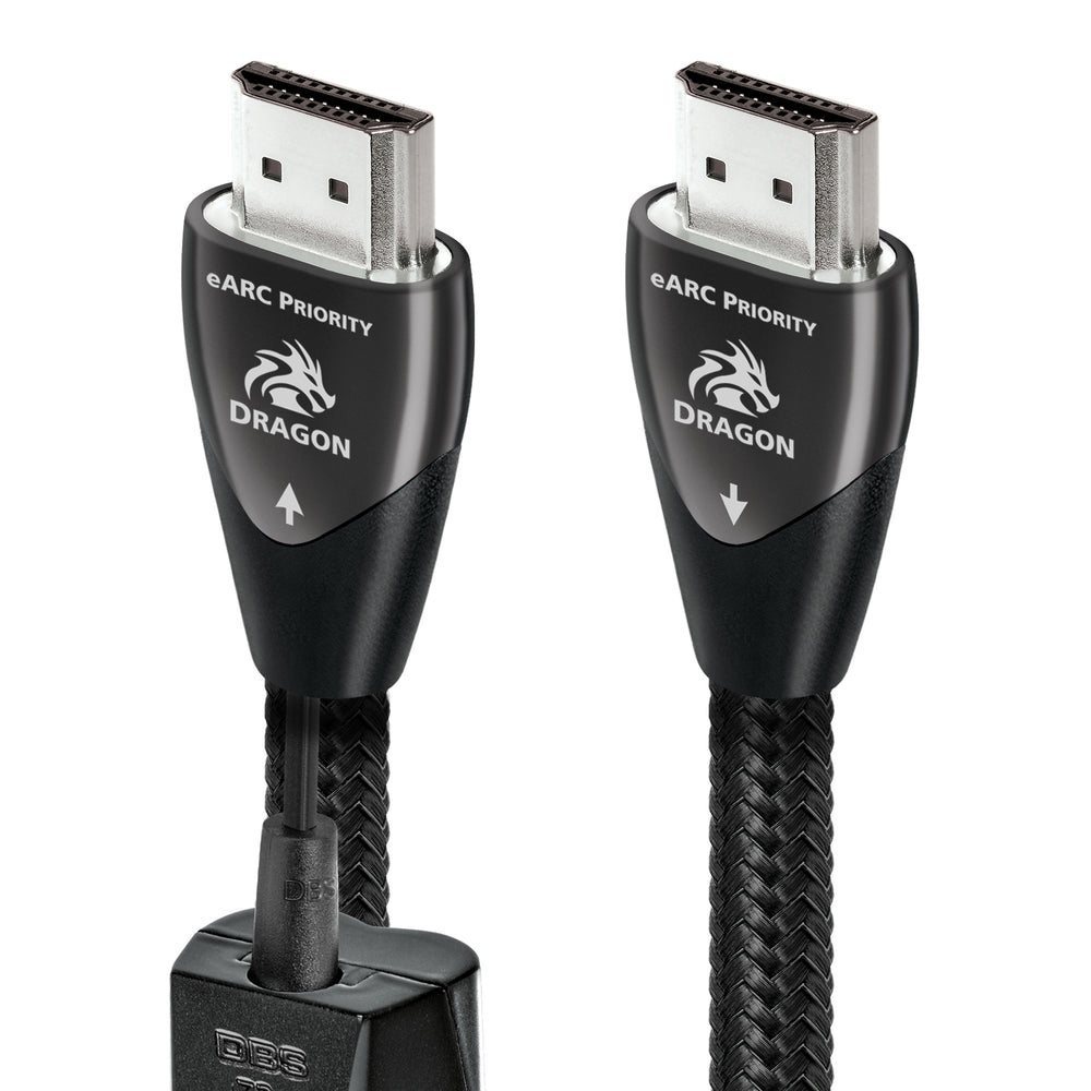 AudioQuest Dragon eARC Priority 2.1 HDMI Cable - 8K/10K Ultra HD, Gaming, High-Speed, 48Gbps, HDR, eARC Priority