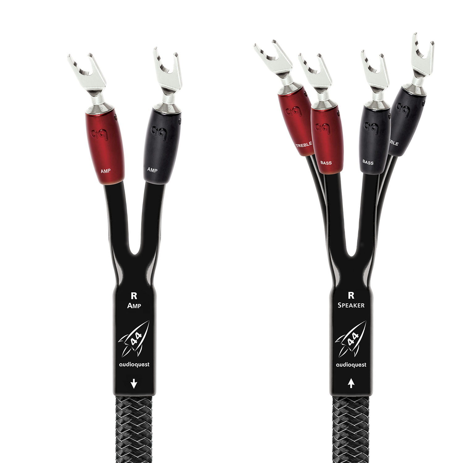 AudioQuest Rocket 44 Single BiWire Speaker Cable w/ SureGrip 500 Connectors