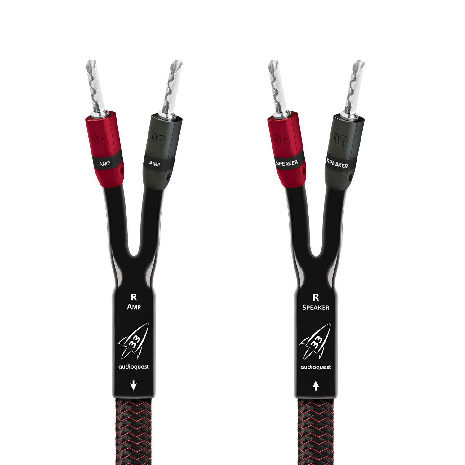 AudioQuest Rocket 33 Full-Range Speaker Cable w/ SureGrip 300 Connectors