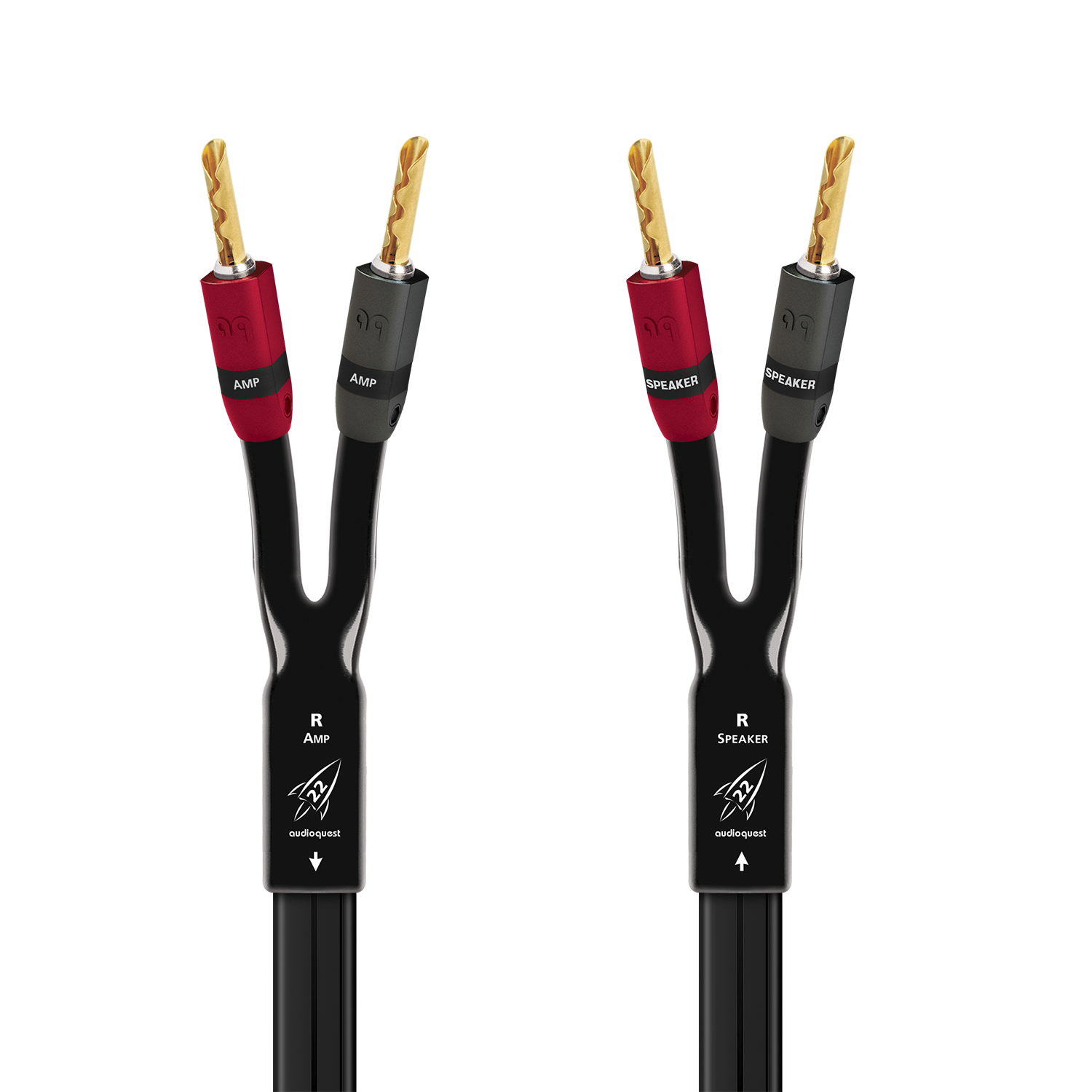 AudioQuest Rocket 22 Full-Range Speaker Cable w/ SureGrip 300 Connectors