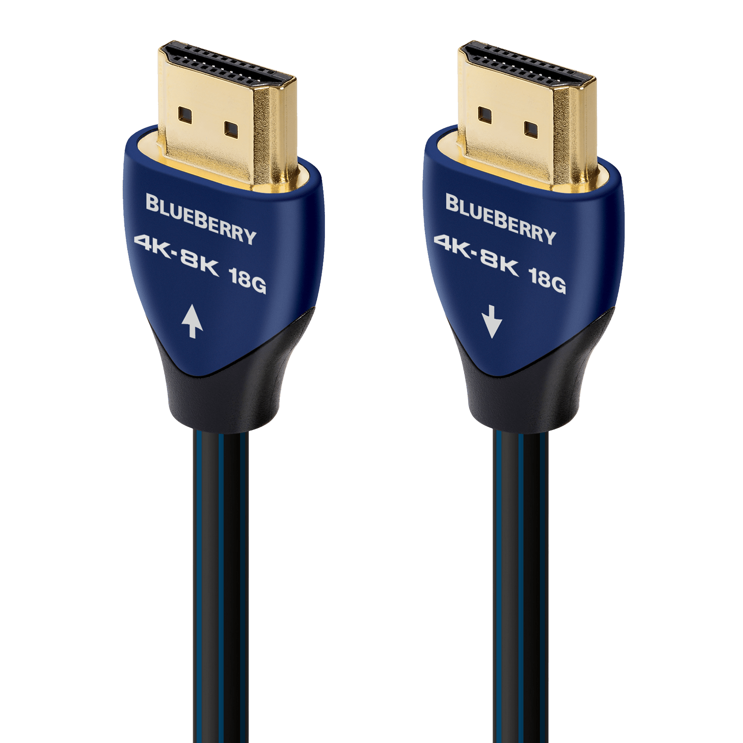 AudioQuest Blueberry 18 2.1 HDMI Cable - 4K/8K Ultra HD, In-Wall Rated, High-Speed, 18Gbps, HDR, eARC