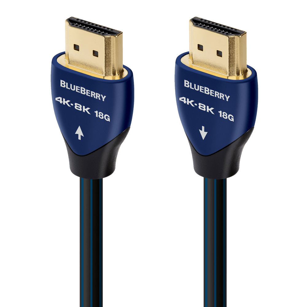 AudioQuest Blueberry 18 2.1 HDMI Cable - 4K/8K Ultra HD, In-Wall Rated, High-Speed, 18Gbps, HDR, eARC