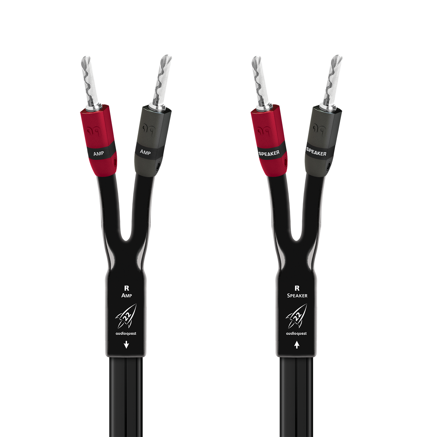 AudioQuest Rocket 22 Full-Range Speaker Cable w/ SureGrip 300 Connectors