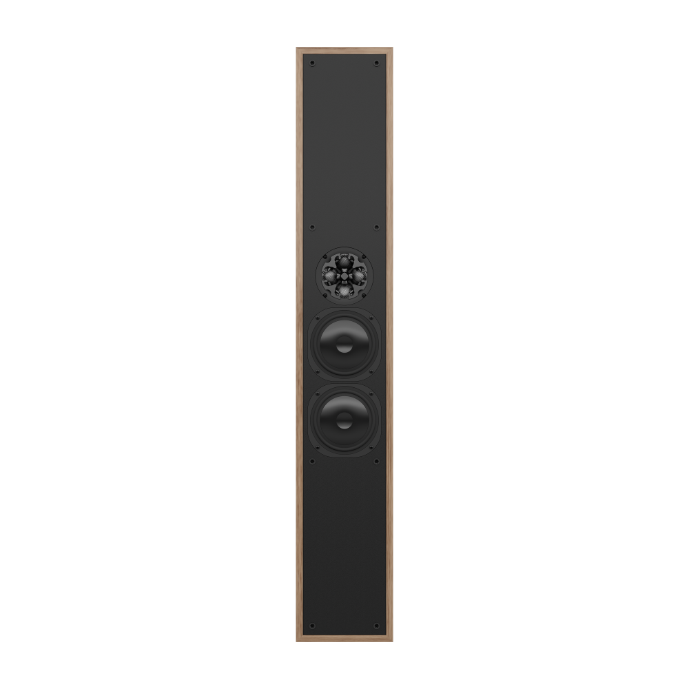 NC5QT-VTL Speaker Bar, Modern Teak, front
