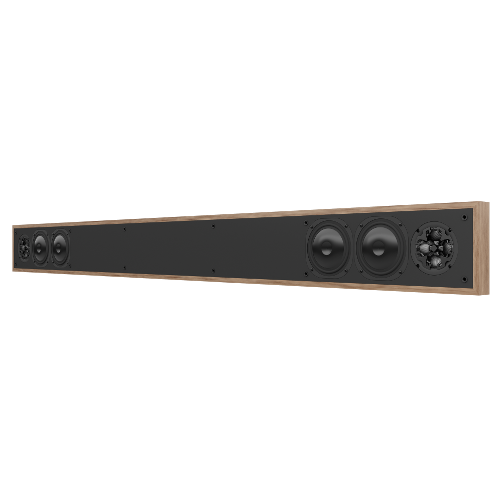 NC5QT-HTL Soundbar, Modern Teak, 45°, no grille