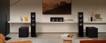 Modern home theater setup with KEF KUBE 12 MIE 12