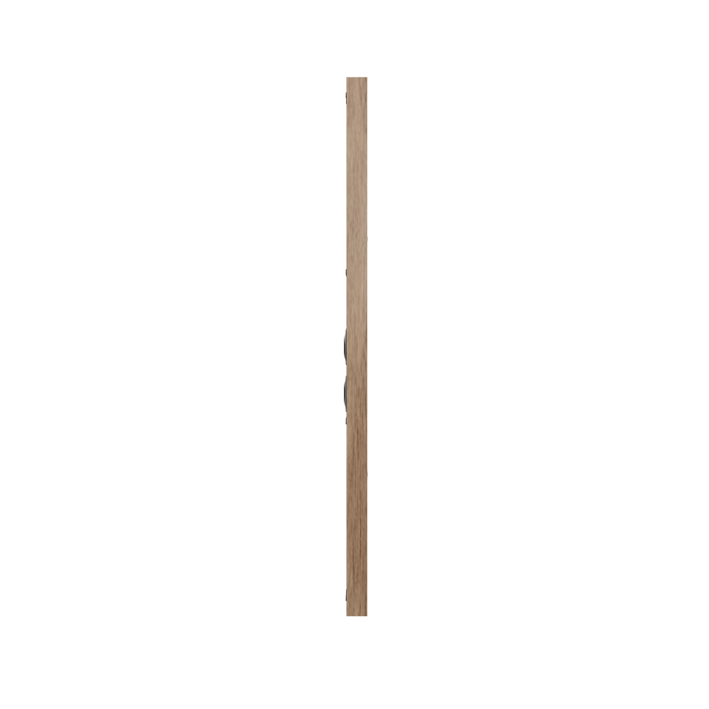 NC3-VTL Speaker Bar, Modern Teak, side, no grille