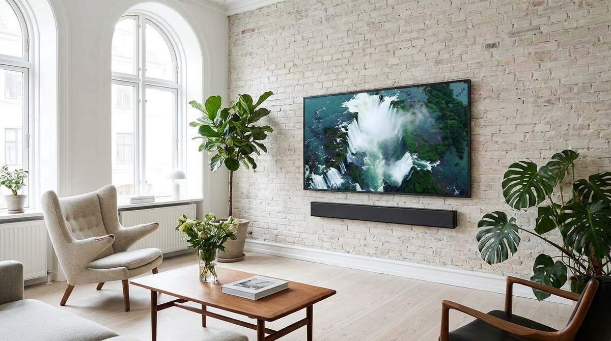 Natural Collection speakers in a contemporary living room