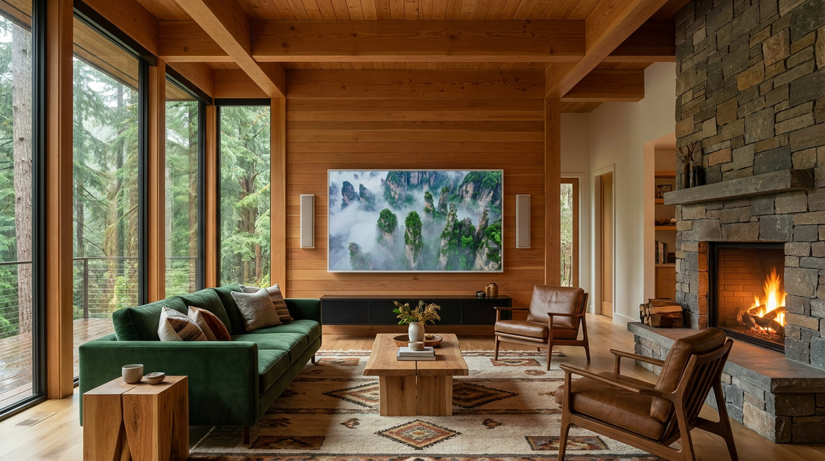 Film courtesy of Sonance — the Natural Collection in a finished room.
