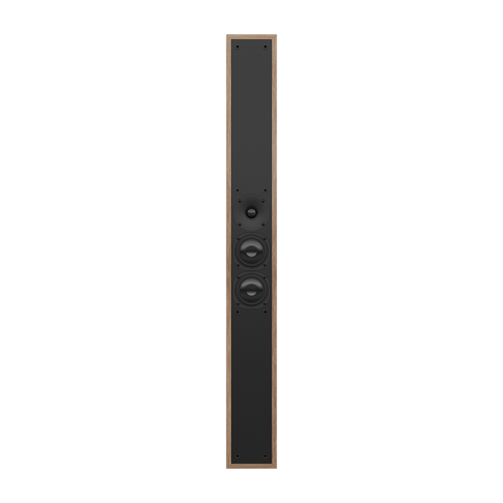 NC3-VTL Speaker Bar, Modern Teak, front, no grille