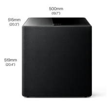 Black KEF KUBE 15 MIE 15