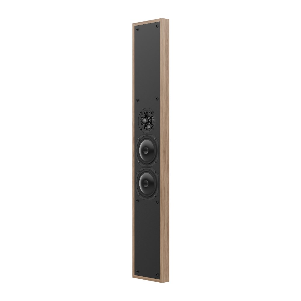 NC5QT-VTL Speaker Bar, Modern Teak, 45°