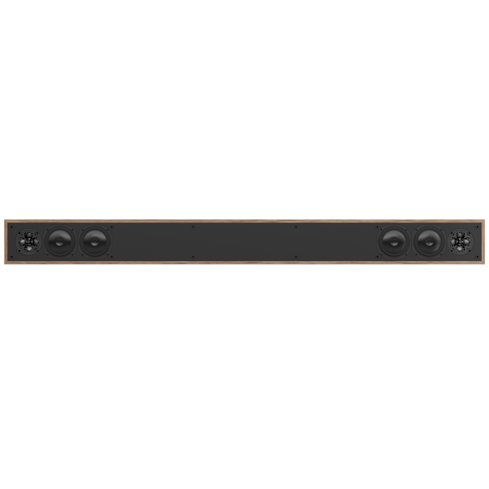 NC5QT-HTL Soundbar, Modern Teak, front, no grille