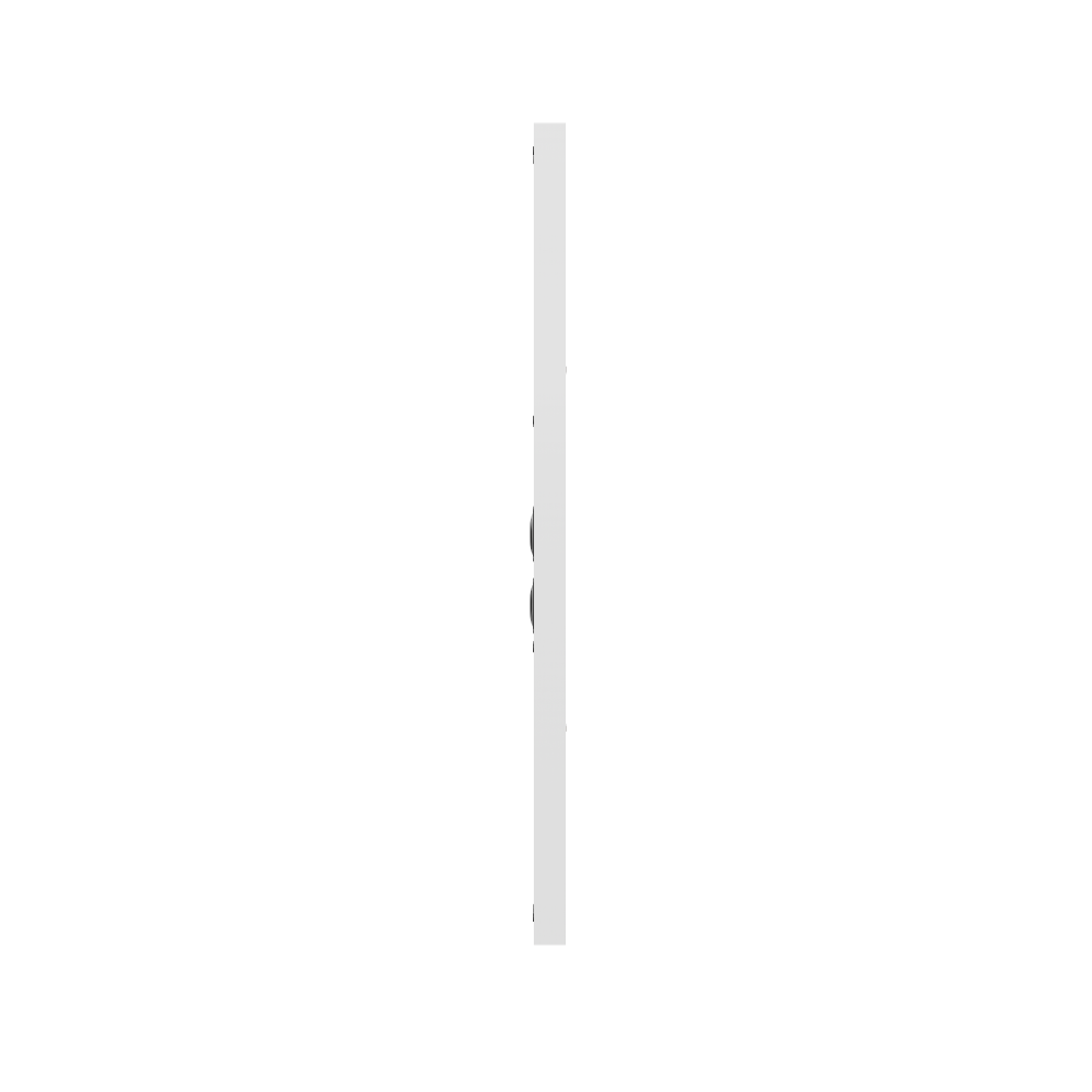 NC3-VTL Speaker Bar, Modern White, side, no grille