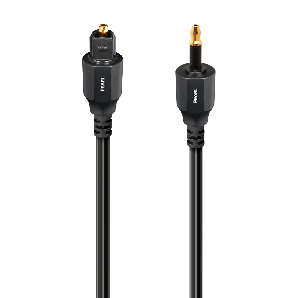 AudioQuest Pearl Optical > 3.5mm Mini M Toslink Fiber-Optic Cable