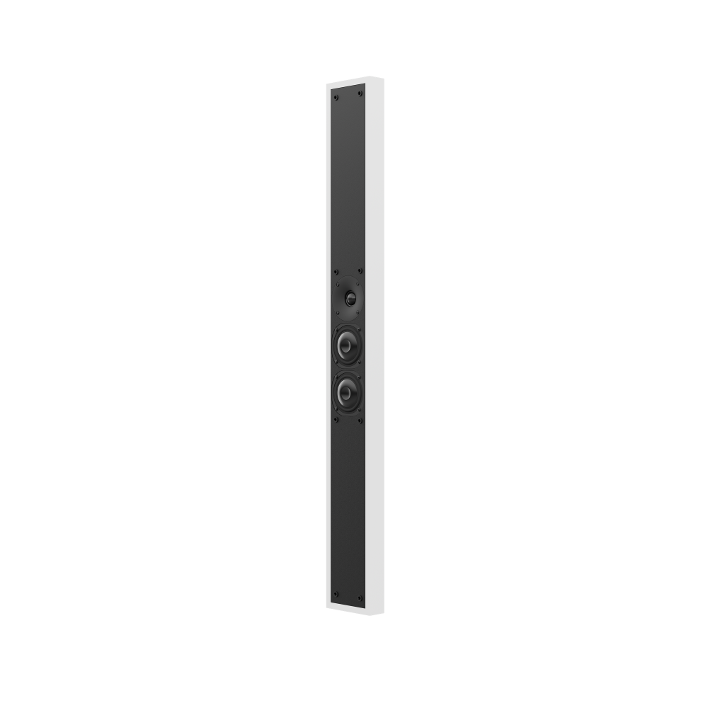 NC3-VTL Speaker Bar, Modern White, 45°, no grille
