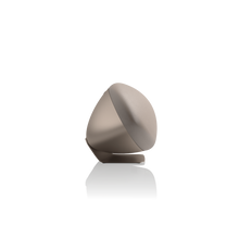 Side view of a Bowers & Wilkins Zeppelin Pro Wireless Speaker in solar gold on a white background - Hi-Fi Centre.