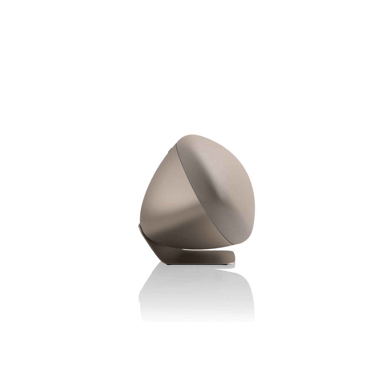 Side view of a Bowers & Wilkins Zeppelin Pro Wireless Speaker in solar gold on a white background - Hi-Fi Centre.