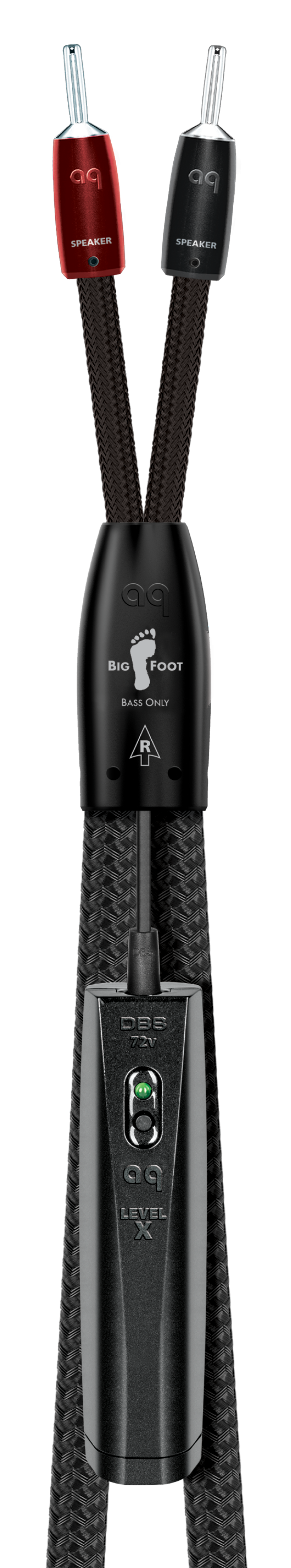 AudioQuest BigFoot BASS Speaker Cable w/ ZERO-Tech and RF/ND-Tech for Midrange and Bass