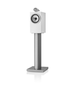 B&W 705 S3 Bookshelf Speaker in satin white color finish.