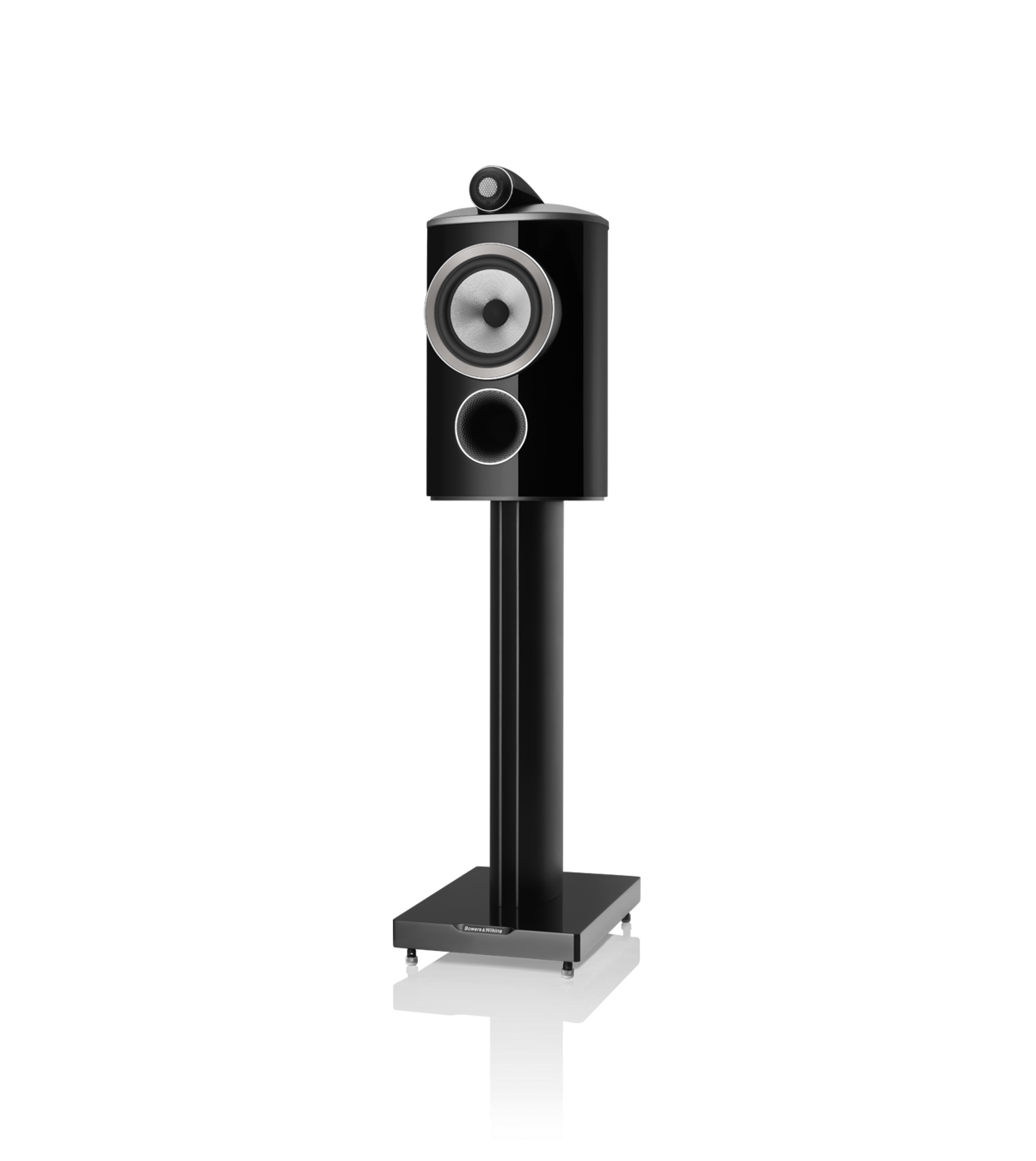 B&W 805 D4 Reference Speaker in gloss black color finish.