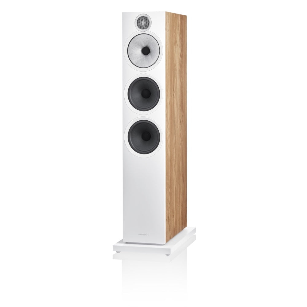 B&W 603 S3 Floor Standing Speaker in oak finish