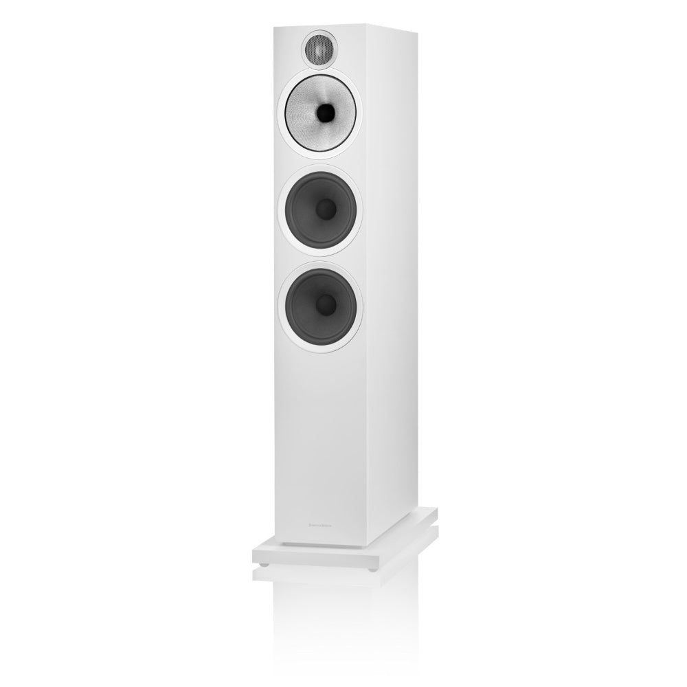 B&W 603 S3 Floor Standing Speaker in white finish