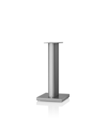 B&W FS700 S3 Floor Stand in silver stand.